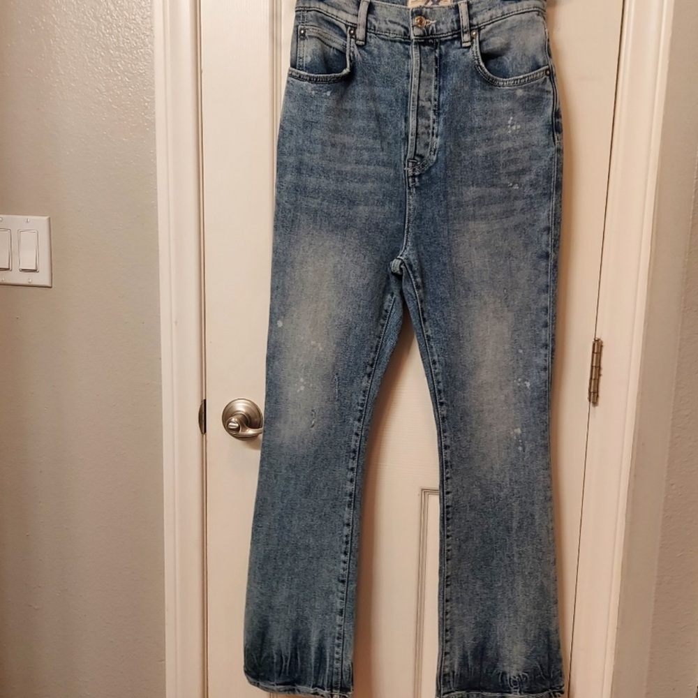 We The Free Blue Straight Leg Jeans